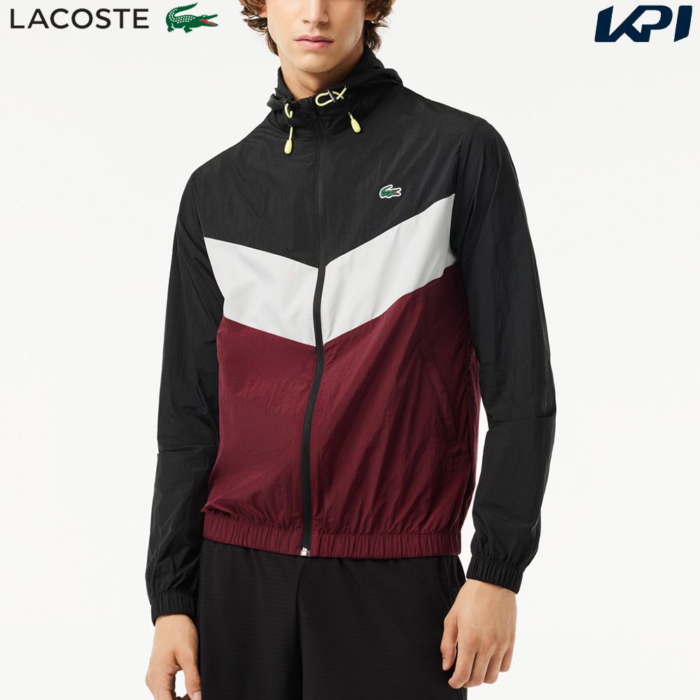 メンズウエア 【全品10％OFFクーポン▼】「あす楽対応」ラコステ LACOSTE テニスウェア メンズ パッカブルダイヤリップストップジャケット BH1042-99-MIZ 2023FW 『即日出荷』