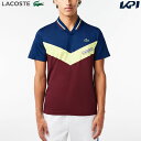 「あす楽対応」ラコステ LACOSTE テニスウェア メンズ 『ダニール・メドベージェフ』Vネックプルオーバーポロシャツ DH1099-99-IZF 2023FW 『即日出荷』