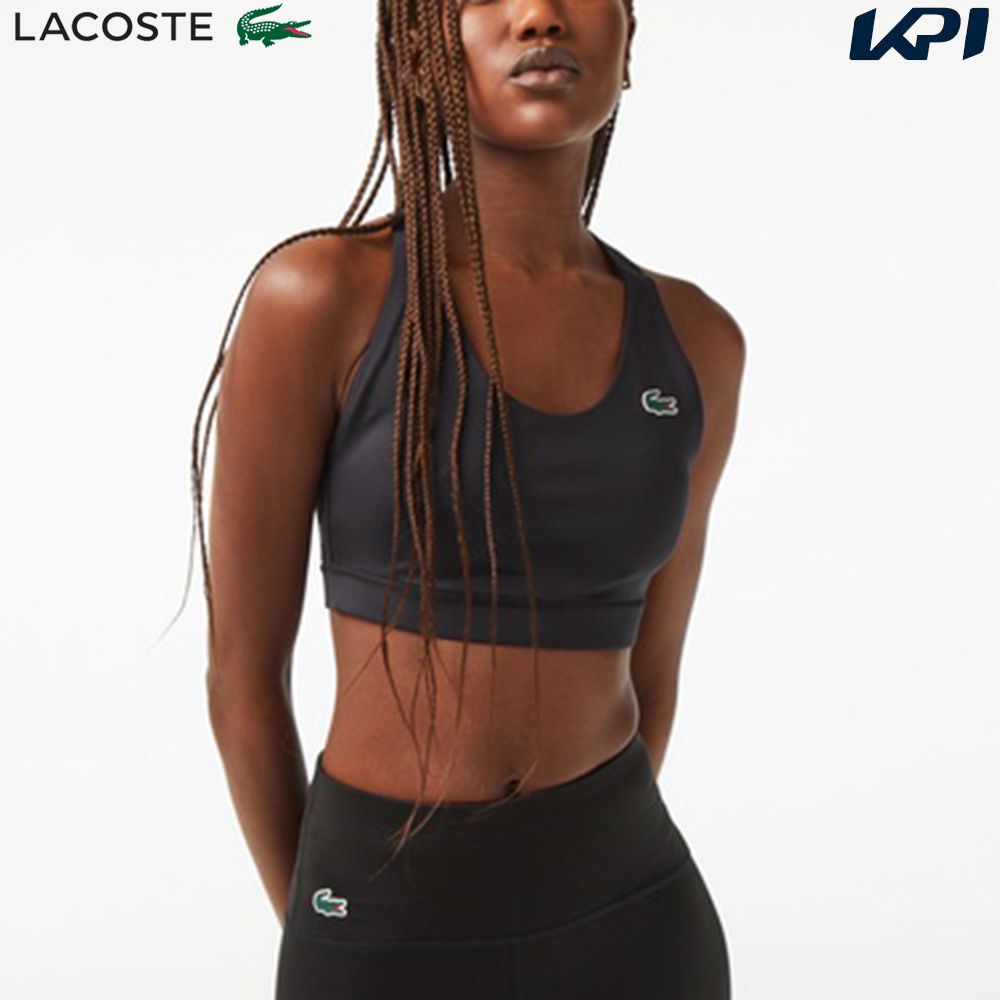 レディースウエア 「あす楽対応」ラコステ LACOSTE テニスウェア レディース クロスバックミニマルスポーツブラトップ IF8139-99-8VM 2023FW 『即日出荷』