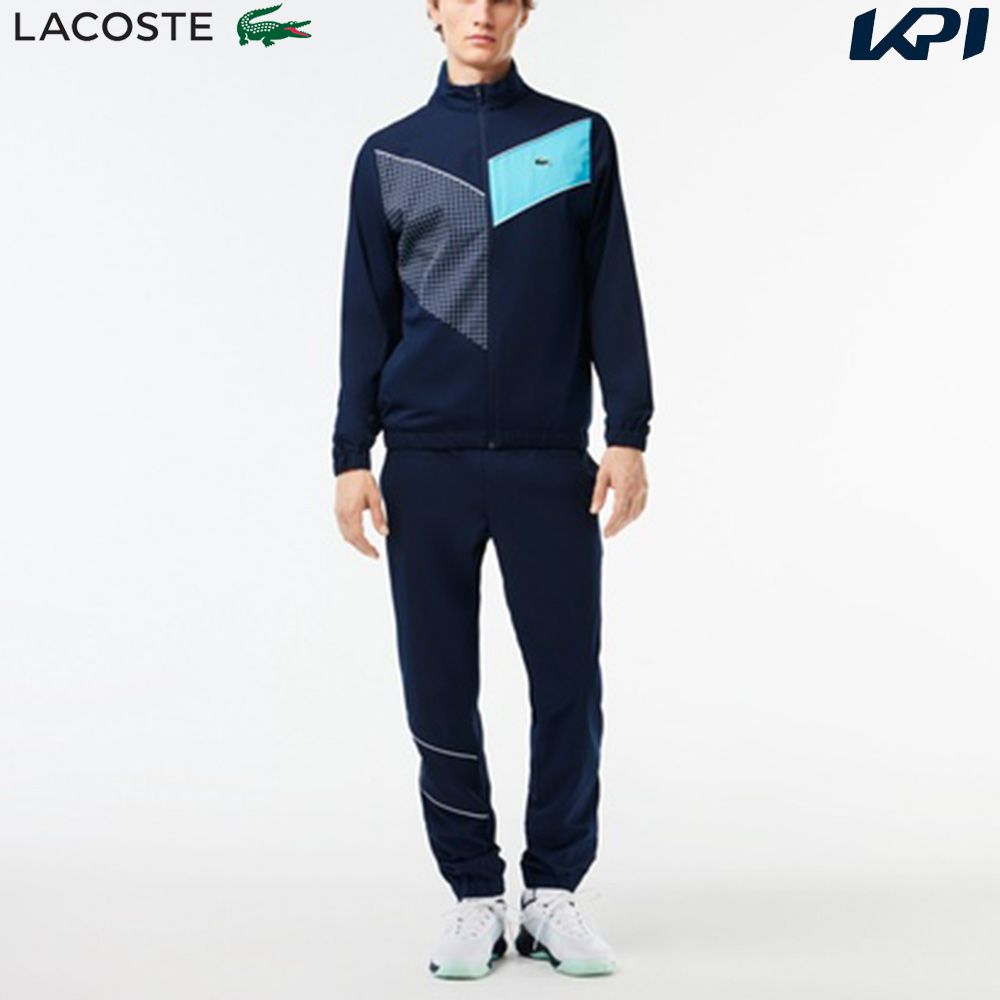 メンズウエア 【全品10％OFFクーポン▼】「あす楽対応」ラコステ LACOSTE テニスウェア メンズ アシンメトリートラックスーツ WH1796-99-RIG 2023FW 『即日出荷』