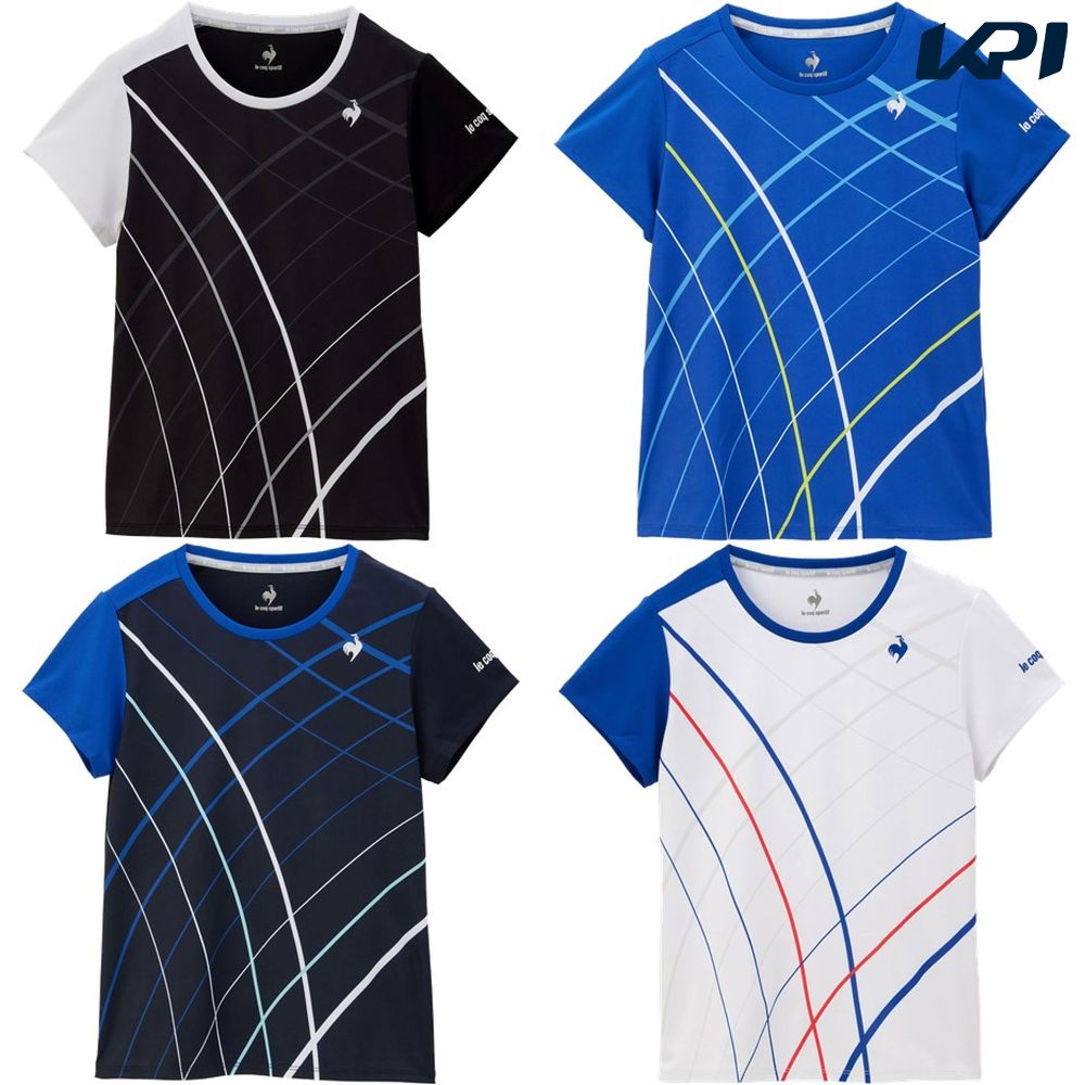 【全品10%OFFクーポン】ルコック le coq sportif テニスウェア レディース グラフィックゲームシャツ QTWXJA90 2024SS