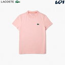 ラコステ Tシャツ レディース 【全品10％OFFクーポン▼】「あす楽対応」ラコステ LACOSTE テニスウェア レディース コントラストクロックエンブレムクルーネックTシャツ TF9246-10-KF9 2023SS『即日出荷』