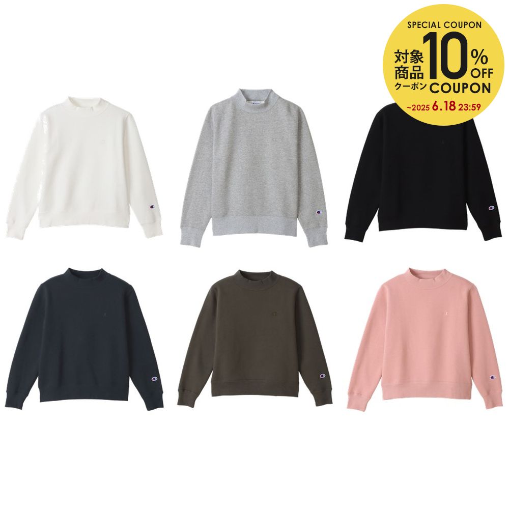 10OFFݥоݡۥԥ Champion ޥSP ǥ MOCK NECK SWEATSHIRT CW-W...