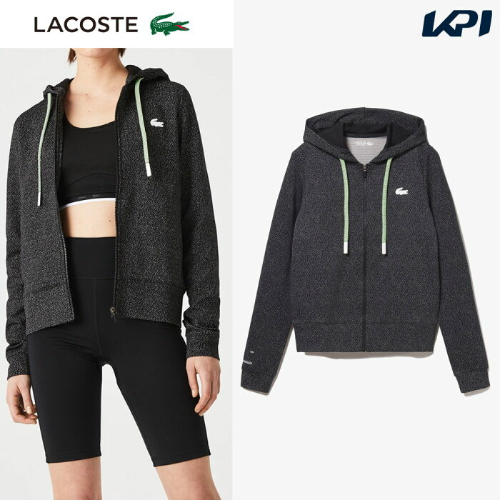 【全品10%OFFクーポン▼〜9/11 2時】「あす楽対応」ラコステ LACOSTE テニスウェア レディース ファットフードコードジップアップパーカ スウェット SF0762L-031 2022SS 『即日出荷』