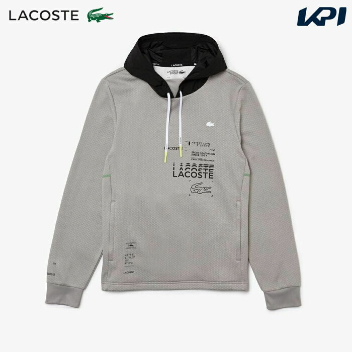 【全品10%OFFクーポン▼〜9/11 2時】「あす楽対応」ラコステ LACOSTE テニスウェア メンズ マルチプリントジャージフリースパーカ SH0843L-91V 2022SS 『即日出荷』