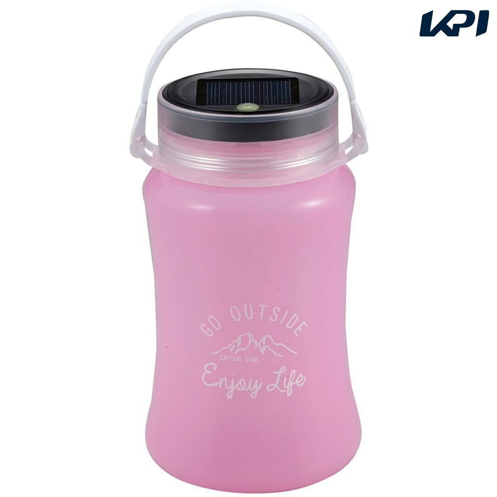 【10%OFFクーポン対象】キャプテンスタッグ アウトドア設備用品 フローティングLEDランタン typeII ソーラー&USB充電式 (ピンク) UK4046