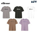 全品10％OFFクーポン エレッセ Ellesse テニスウェア ユニセックス ハイゲージショートスリーブロゴティ EU123104 2023FW