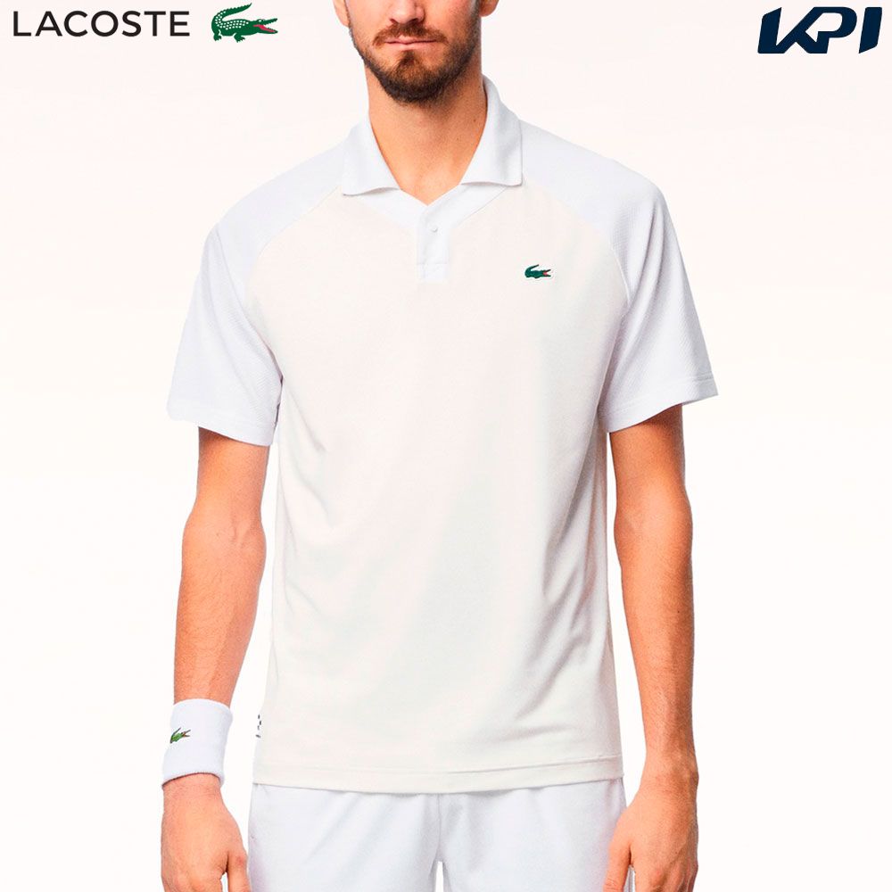 「あす楽対応」ラコステ LACOSTE テニスウェア メンズ 『ダニール・メドベージェフ』変形ポロシャツ DH7381-99-800 2024SS 『即日出荷』