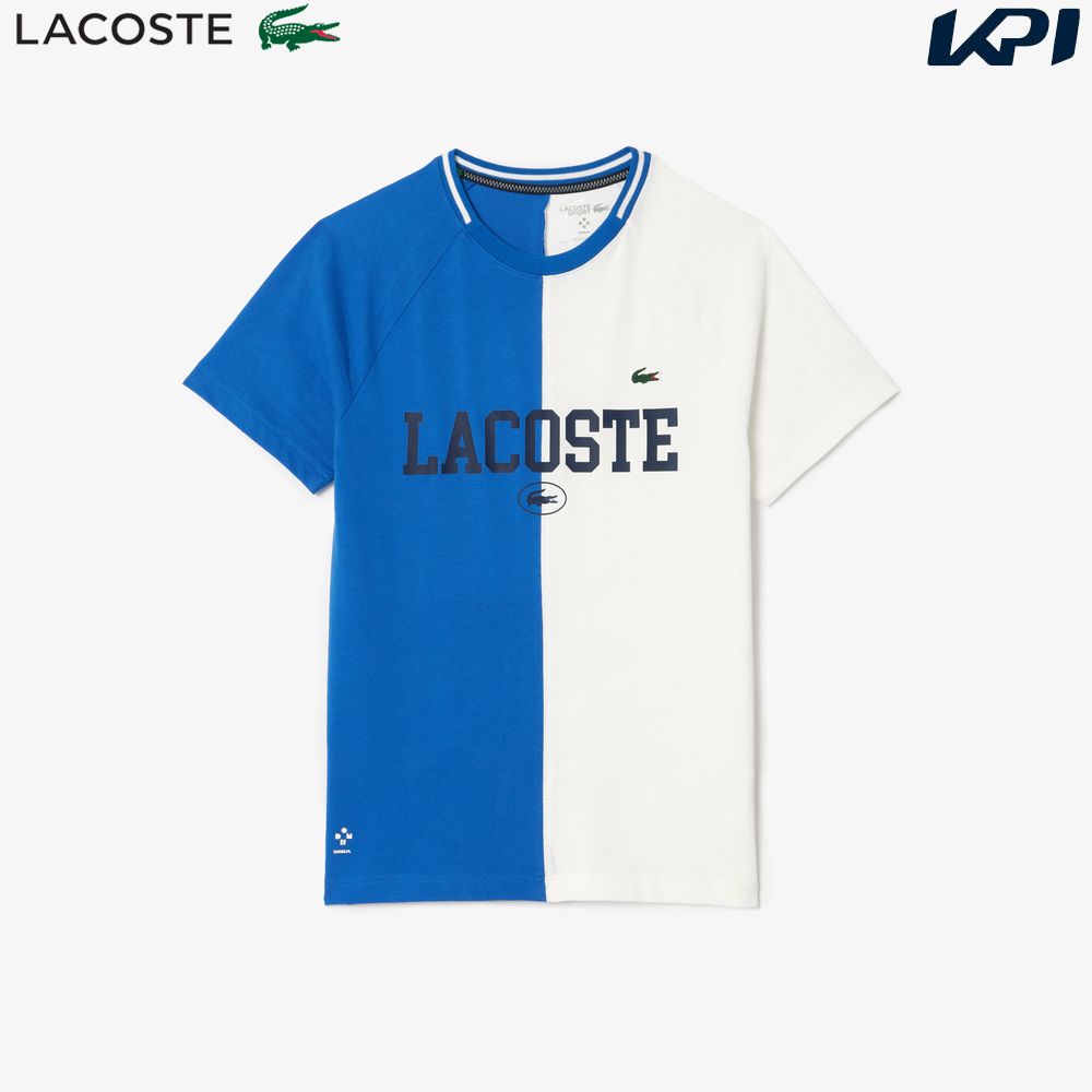 「あす楽対応」ラコステ LACOSTE テニスウェア メンズ 『ダニール・メドベージェフ』アシンメトリードライTシャツ TH7538-10-IQU 2024SS 『即日出荷』