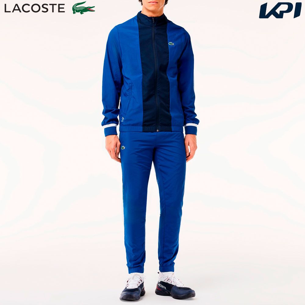 【全品10％OFFクーポン▼】「あす楽対応」ラコステ LACOSTE テニスウェア メンズ 『ダニール・メドベージェフ』バイカラートラックスーツ WH7581-99-ISI 2024SS 『即日出荷』