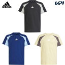 アディダス adidas マルチSPウェア ジュニア シーズナル エッセンシャルズ カラーブロック半袖Tシャツ KPG87 2025SS