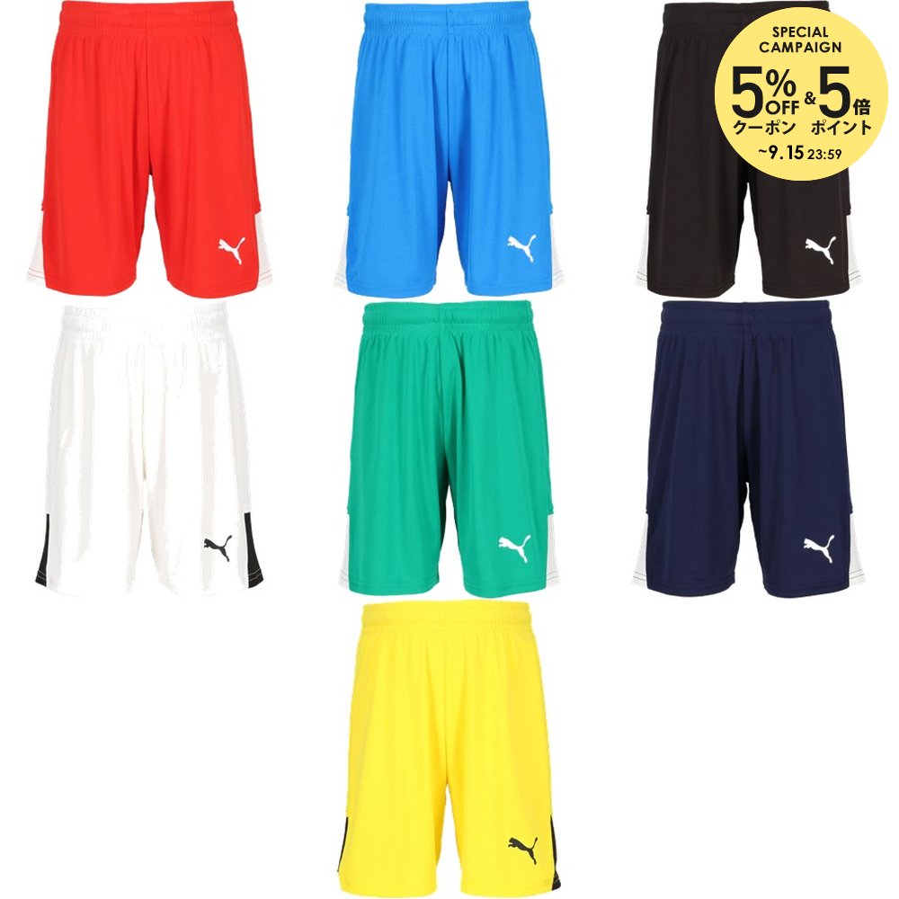 PUMARed-PUMAWhite-PUMAWhite(01) -2 -3 -4 -5 -6 -7 メーカー希望小売価格はメーカーカタログに基づいて掲載しています。 「TEAMLIGA26 ショーツ JR」は、軽量で通気性に優れたインターロック素材を採用したジュニア向けサッカーショーツ。リサイクルポリエステル100%で環境にも配慮。DRYCELLテクノロジーにより汗を素早く吸収・拡散し、ドライな着心地をキープ。メッシュパネルが通気性を高め、快適なプレーをサポートします。 商品説明 素材・材質：本体/ポリエステル100%、切替/ポリエステル100%原産国：-特徴：・DRY CELL/吸水速乾の高機能素材により、運動中の衣服内はドライで快適。・RE:FIBREプログラムの一環として、この衣服は繊維廃棄物やその他の使用済み素材から少なくとも95%リサイクル素材で作られています：詳細:フィット感/レギュラー、換気用のインターロックメッシュパネル、プーマユース/8歳から16歳の年長の子どもに推奨 プーマ PUMA サッカー ウェア サッカーウェア TEAMLIGA ショーツ JR 2026 2026新製品