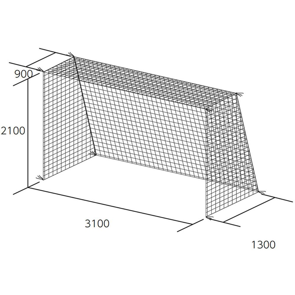 【全品10％OFFクーポン】トーエイライト TOEILIGHT フットサル設備用品 フットサル・ハンドゴールネット B3771
