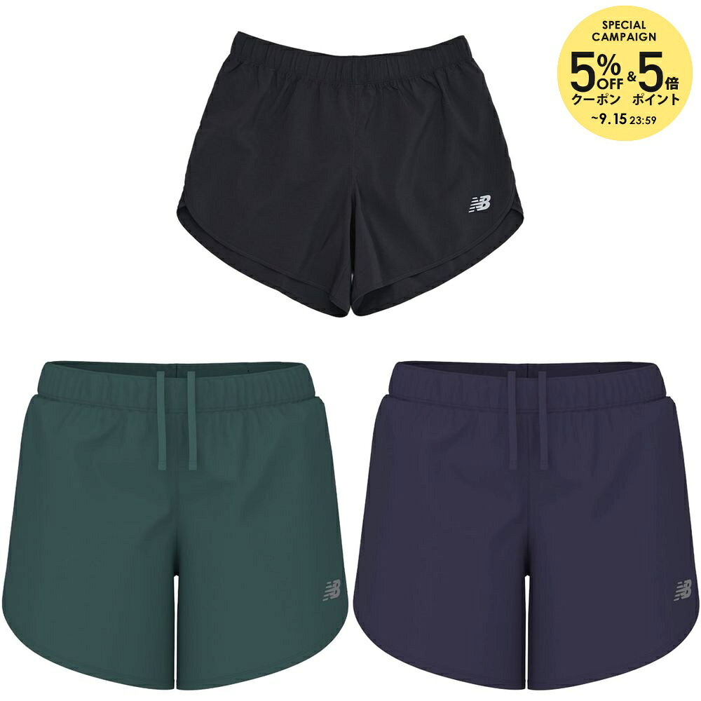 ブラック(BK) ニュースプルース(NUS) ボイズンベリー(BOY) メーカー希望小売価格はメーカーカタログに基づいて掲載しています。 ポリエステルウーブン素材を使用した、インナーなしの5インチショーツ。ミッドライズがウエスト回りのラインを程よくカバーし、ウエスト調整ができるドローコード、夜間・早朝時の視認性を高めるNBロゴリフレクティブを備え、ランニングやトレーニングを快適にサポート。 商品説明 素材・材質：ポリエステル100%機能：NB Dry原産国：中国：NB DRY/吸汗速乾機能で身体をドライに快適にキープ。 ニューバランス NEW BALANCE ランニング ウェア ランニングウェア Sport Short 5インチ 2026FW 2026新製品