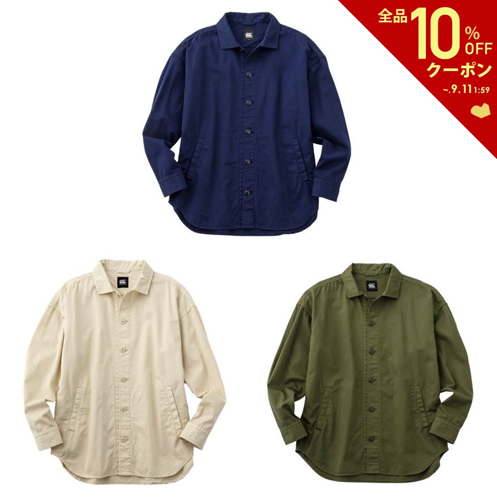 カンタベリー CANTERBURY ラグビーウェア ユニセックス GARMENT DYE SHIRT RA41100 2021SS