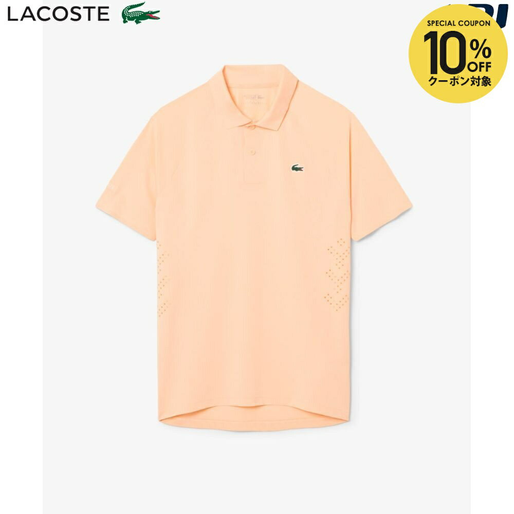 【全品10％OFFクーポン〜3/15】『即日出荷』ラコステ LACOSTE テニスウェア メンズ 『ノバク・ジョコビッチ』シームレスポロシャツ DH9986-99-BIG 2026SS