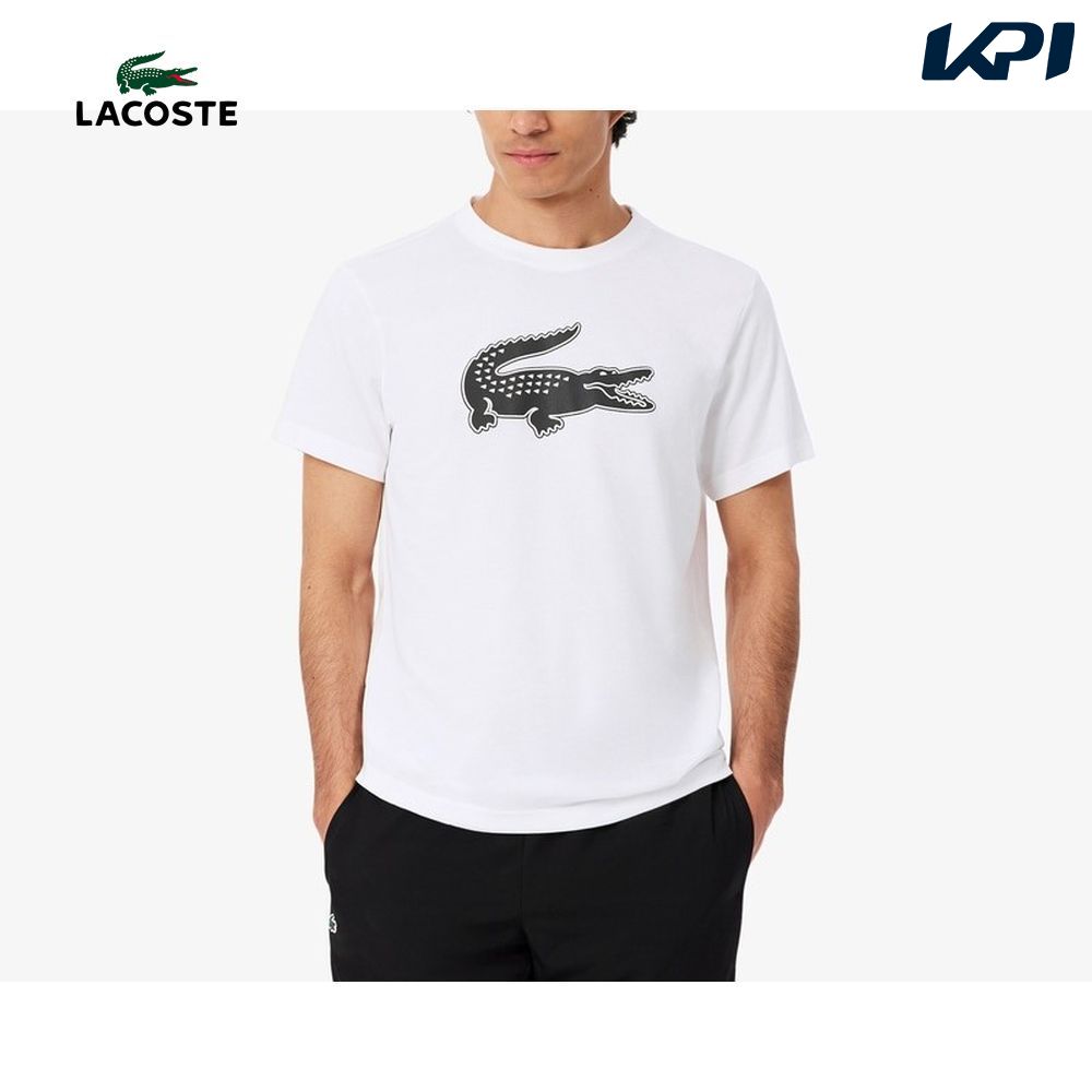ラコステ LACOSTE テニスウェア メンズ コットンブレンドウルトラドライロゴプリントTシャツ TH2042-99-AU8 2026FW