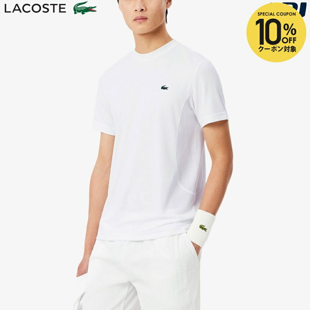 【全品10％OFFクーポン〜3/15】『即日出荷』ラコステ LACOSTE テニスウェア メンズ 『ノバク・ジョコビッチ』サイドメッシュウルトラドライTシャツ TH9973-99-001 2026SS