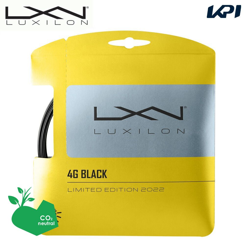 「あす楽対応」ルキシロン LUXILON テニスガット・ストリング 4G BLACK 125 単張 SET BLACK WR8308201125 『即日出荷』