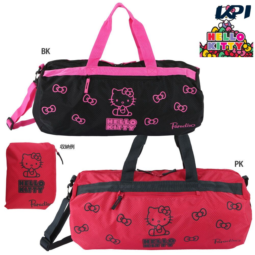 【全品10%OFFクーポン】PARADISO（パラディーゾ）「HELLO KITTY ハローキティ ポケッタブルロールバッグ TRBKT9」テニスバッグ【KPI】