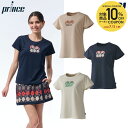 【10%OFFクーポン対象】プリンス Prince テニスウェア レディース Tシャツ WF5078 2025FW 7月下旬発売予定※予約