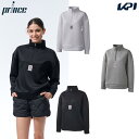 プリンス Prince テニスウェア レディース ハーフジップ 膨れジャガード アウター WF5510 2025FW