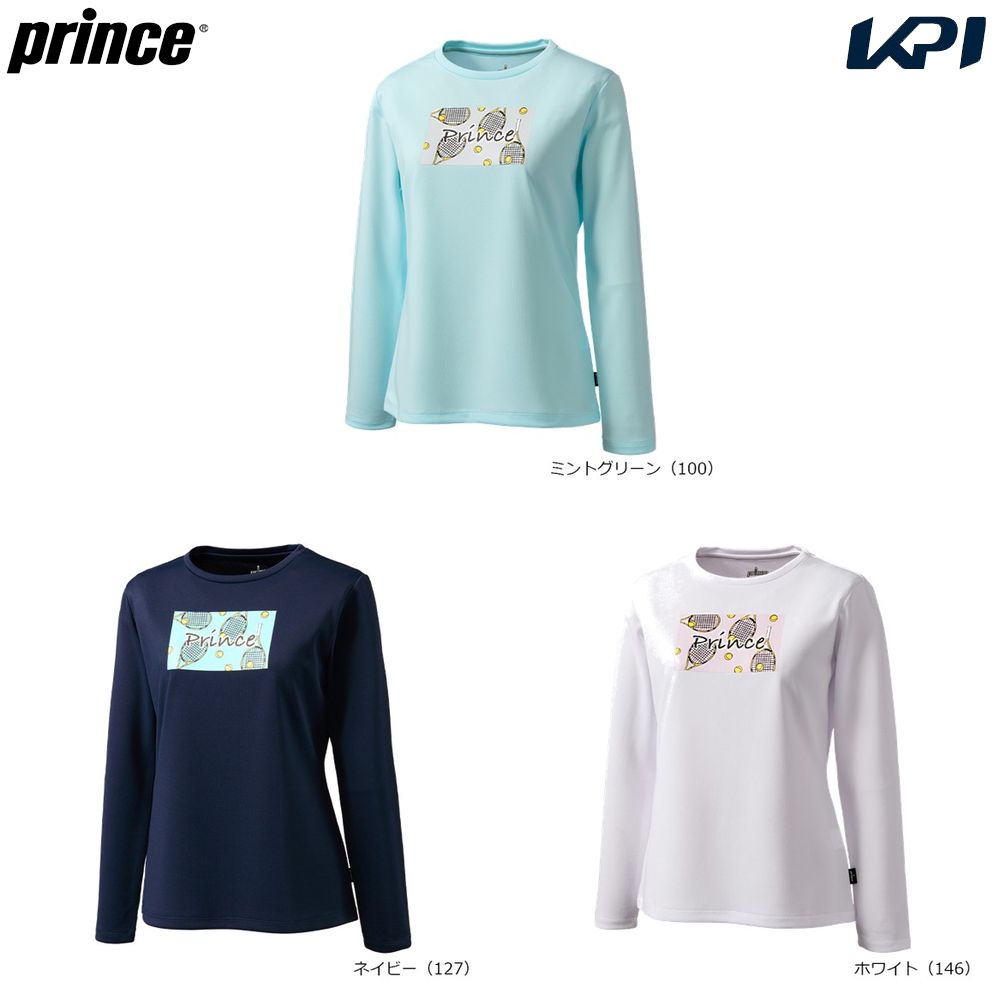 プリンス Prince テニスウェア レディース ロングスリーブシャツ WS6057 2026SS 1月下旬発売予定※予約