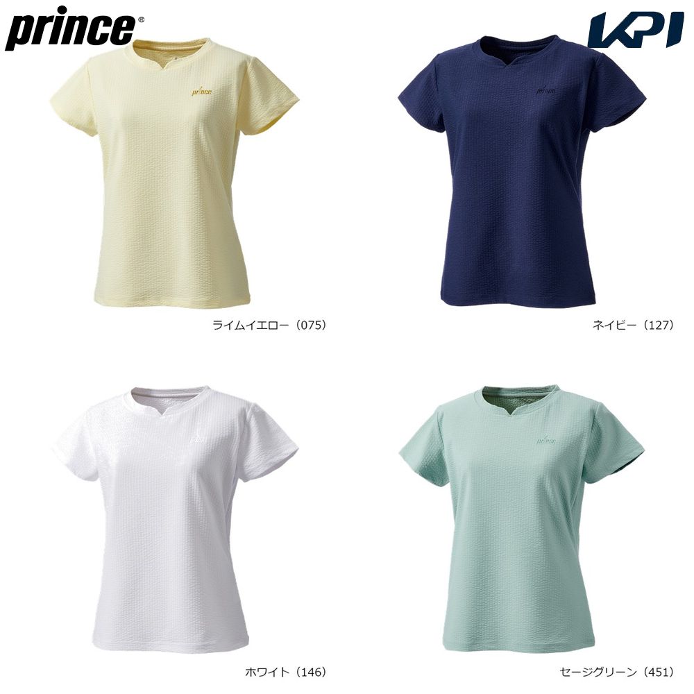 【10%OFFクーポン対象】プリンス Prince テニスウェア レディース ゲームシャツ WS6066 2026SS 2月下旬発売予定※予約