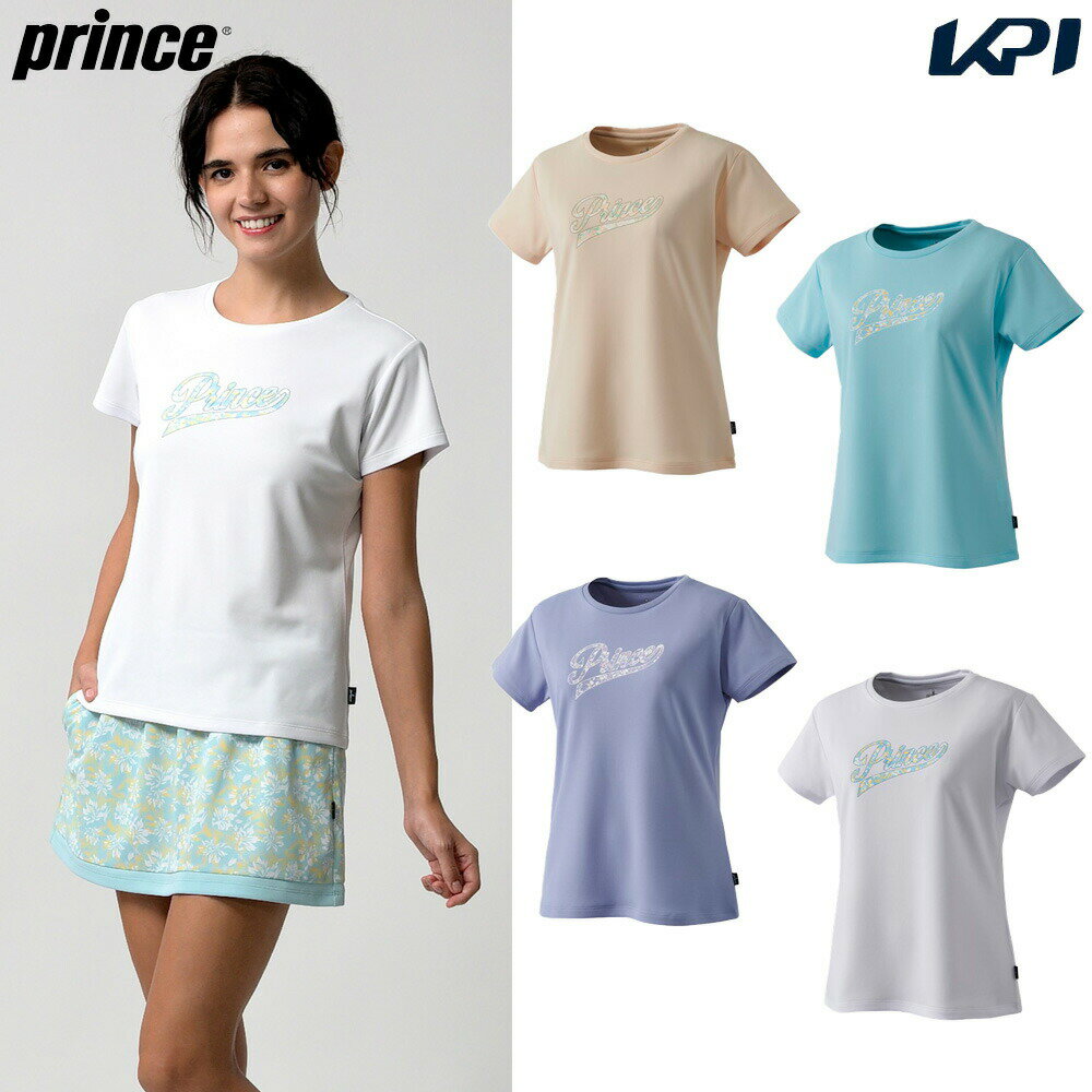 【全品10%OFFクーポン〜8/20】プリンス Prince テニスウェア レディース Tシャツ WS4066 2024SSのサムネイル