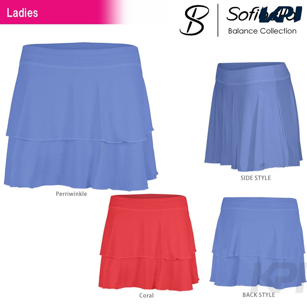 【全品10％OFFクーポン▼】『即日出荷』Sofibella（ソフィベラ）「Balance Collection(バランスコレクション)　Balance 14 Inch Skort BA1334」テニスウェア「SSウェア」「あす楽対応」