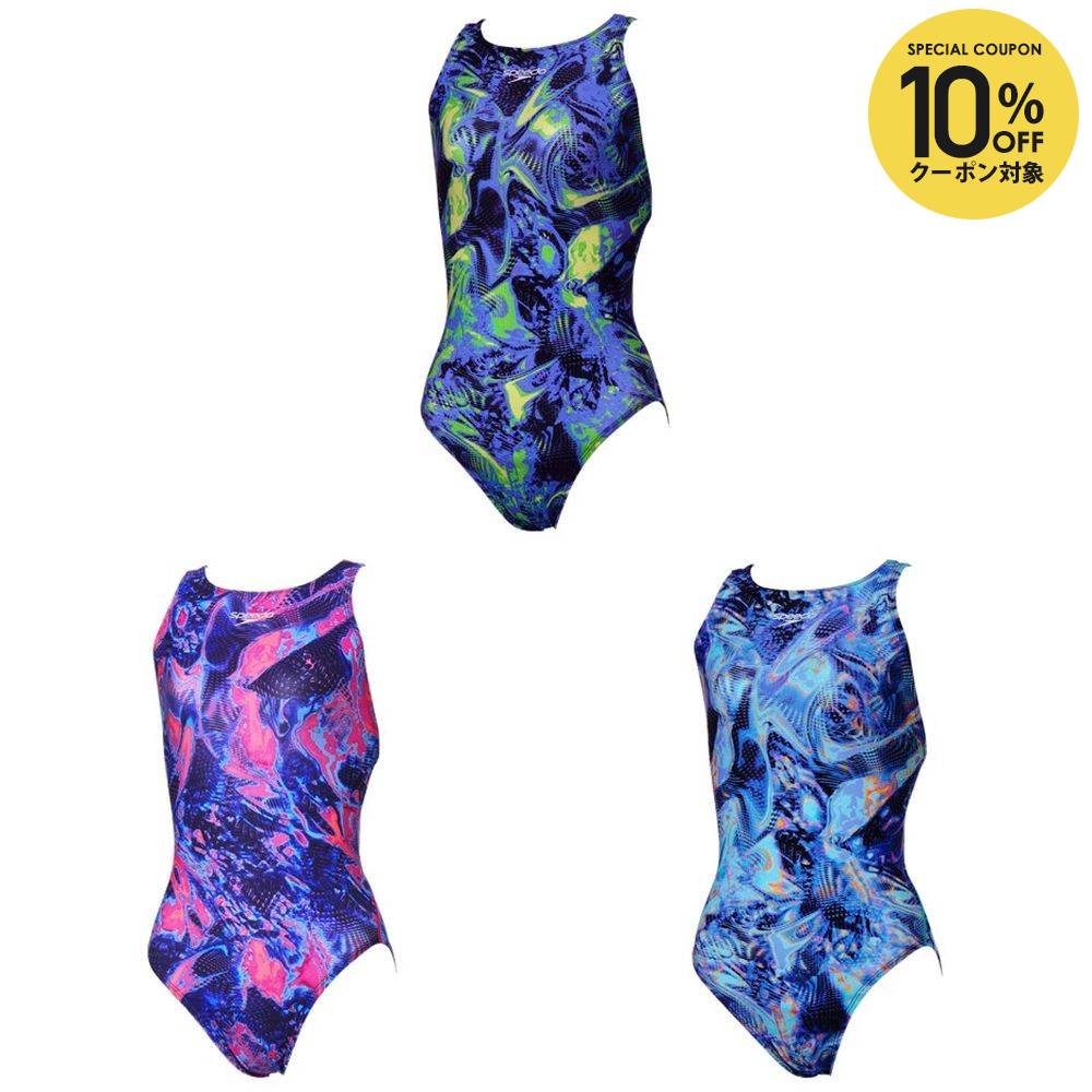 SPEEDO - 【10％OFFクーポン対象】スピード Speedo 水泳水着 レディース フレックスシグマニューエイムカットスーツ2 / FLEX SV A-C SUIT2 SCW02606F