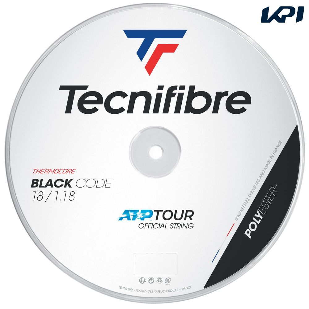 「あす楽対応」テクニファイバー Tecnifibre テニスガット・ストリング BLACK CODE （ブラックコード） 1.18mm 200mロール TFR410 TFSR401 『即日出荷』