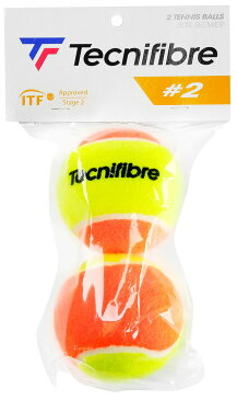 【全品10%OFFクーポン▼〜2/11】「あす楽対応」テクニファイバー Tecnifibre ジュニアテニスボール stage2 ステージ2 2球入 TBP2OR1 『即日出荷』