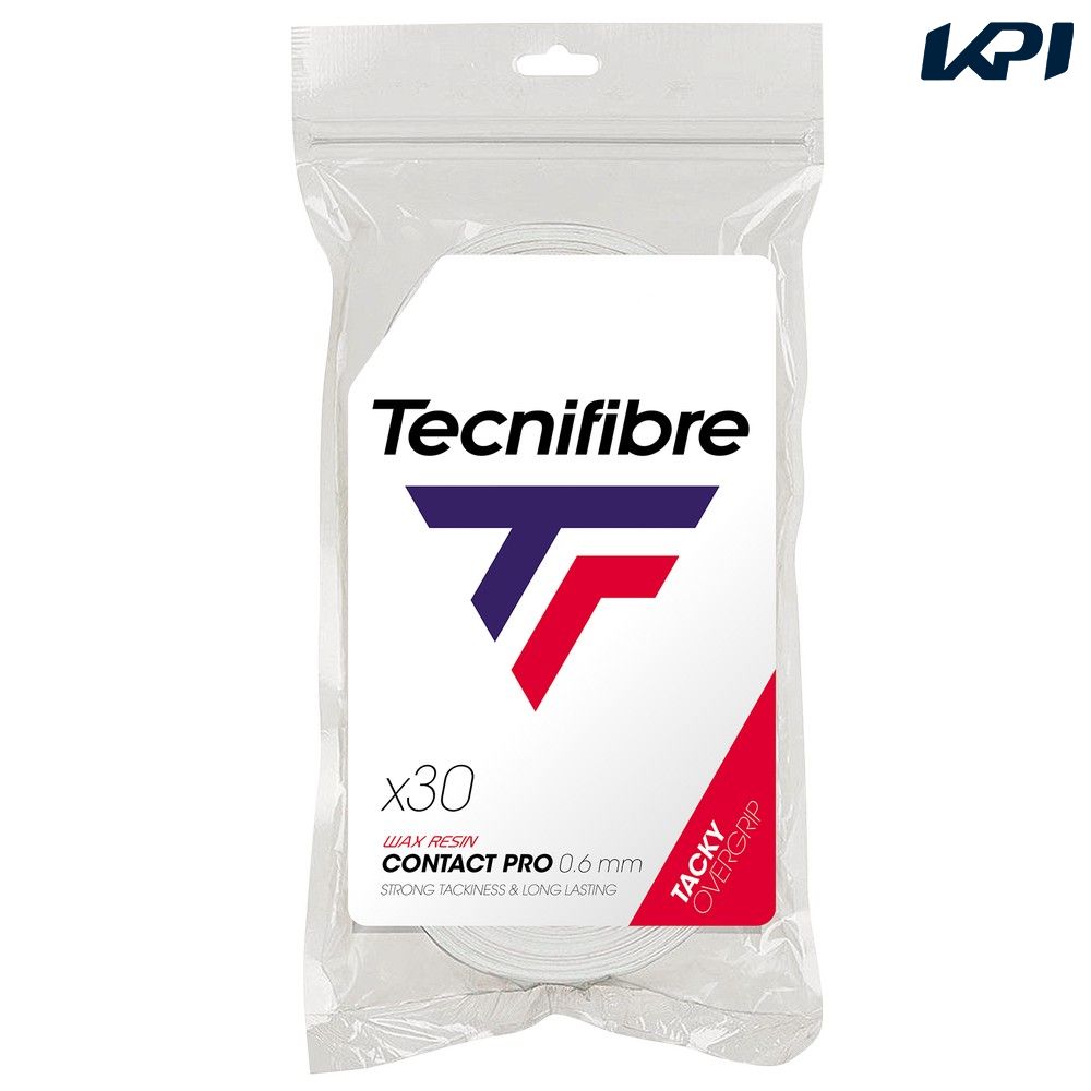 「あす楽対応」テクニファイバー Tecnifibre テニスグリップテープ コンタクトプロ 30本入 CONTACT PRO WHT 30P TFAA027 『即日出荷』