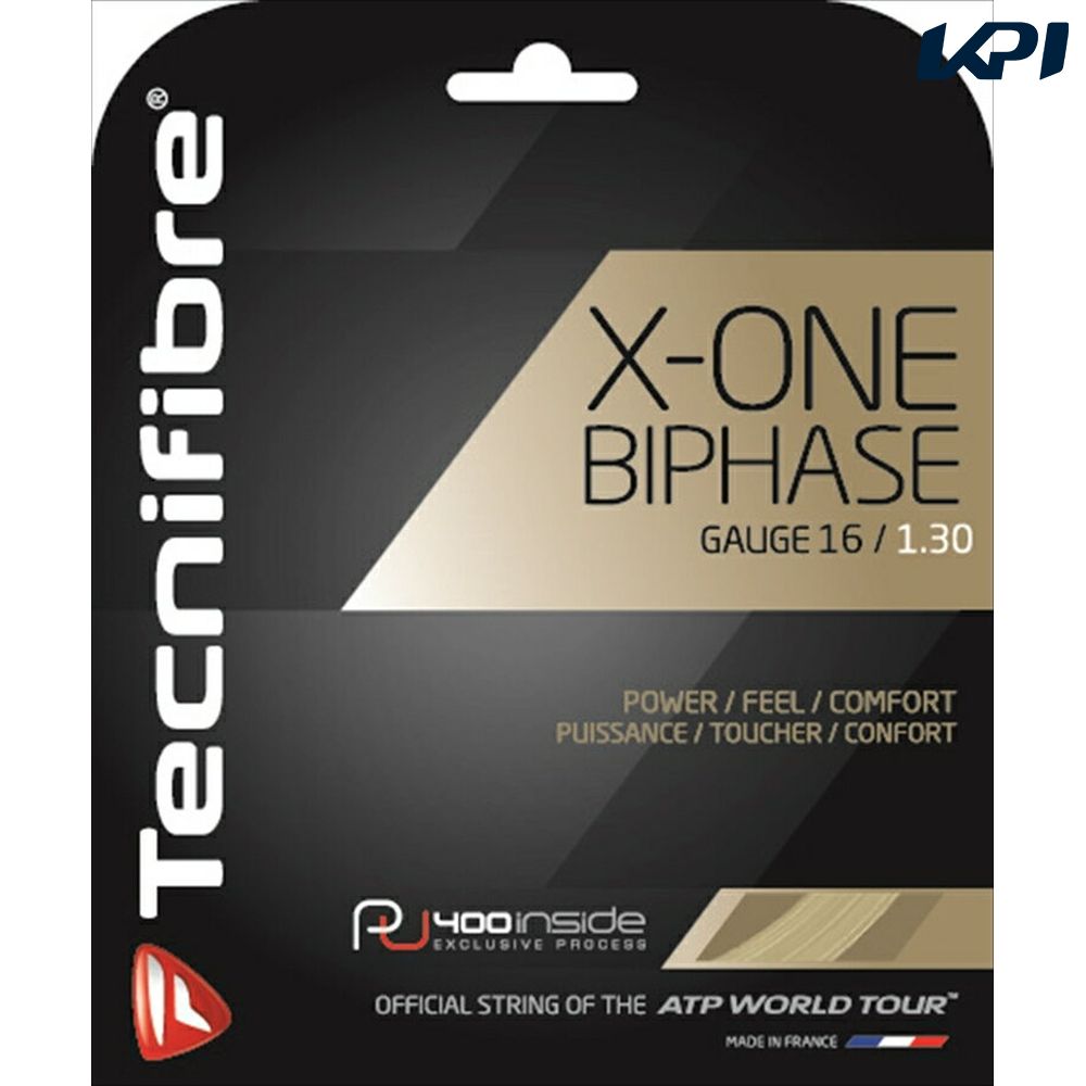 【店内最大2000円クーポン対象】Tecnifibre（テクニファイバー）「X-ONE BIPHASE（エックスワンバイフェイズ） TFG902」硬式テニスストリング（ガット）【KPI】[ポスト投函便対応]