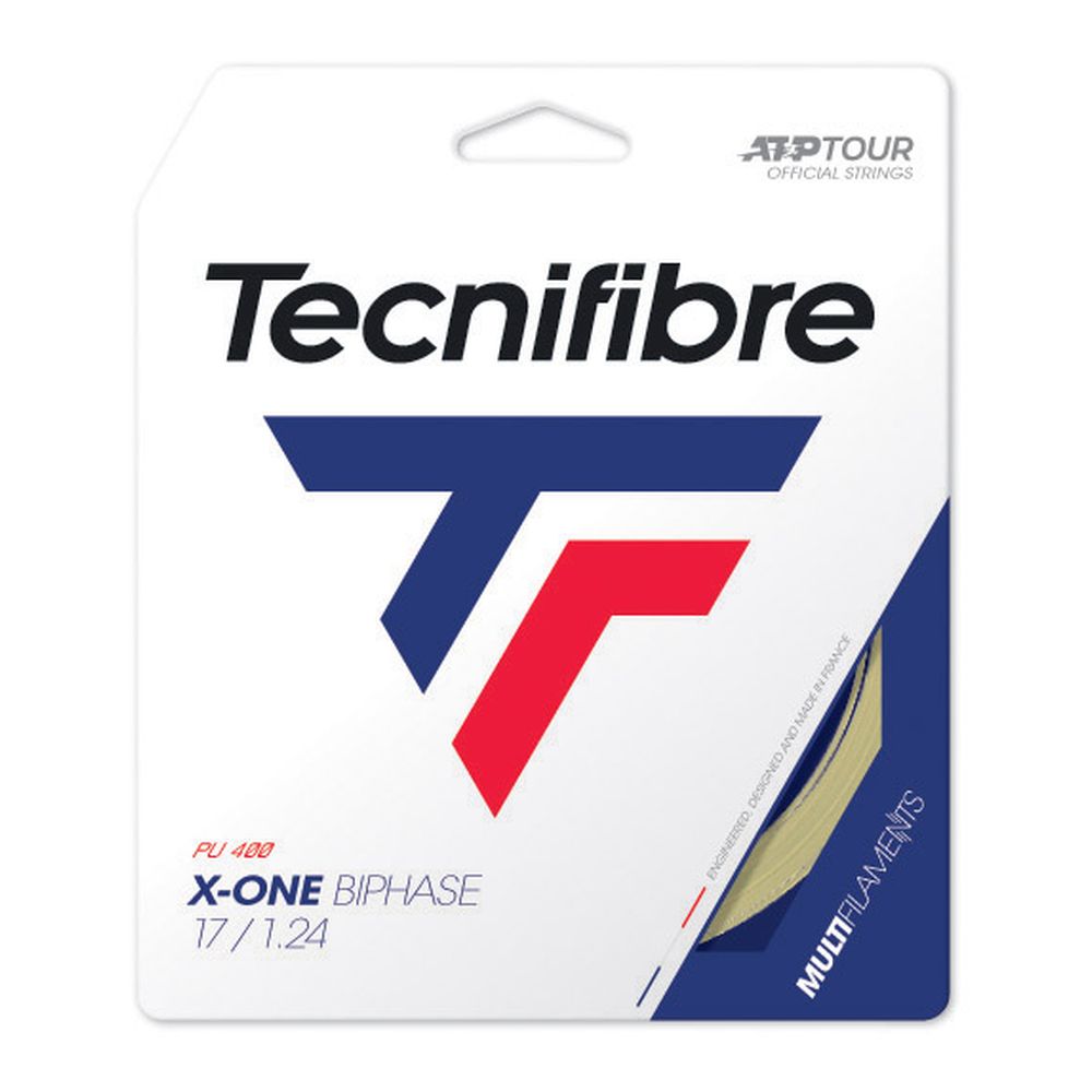 【店内最大2000円クーポン対象】テクニファイバー Tecnifibre テニスガット・ストリング X-ONE BIPHASE （エックスワンバイフェイズ） 1.24mm TFG201 [ポスト投函便対応]