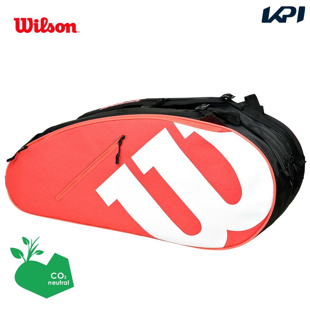 「あす楽対応」ウイルソン Wilson テニスバッグ・ケース TEAMJ 6PK RACKET BAG ラケットバッグ ラケット6本収納可能 レッドホワイト WR8021602001 『即日出荷』