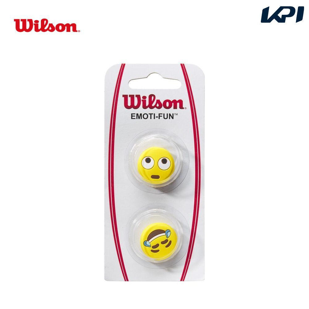 【全品10％OFFクーポン▼】「あす楽対応」ウイルソン Wilson テニス振動止め EMOJI DAMPENER 絵文字 ダンプナー2個入り WR8405301001 『即日出荷』