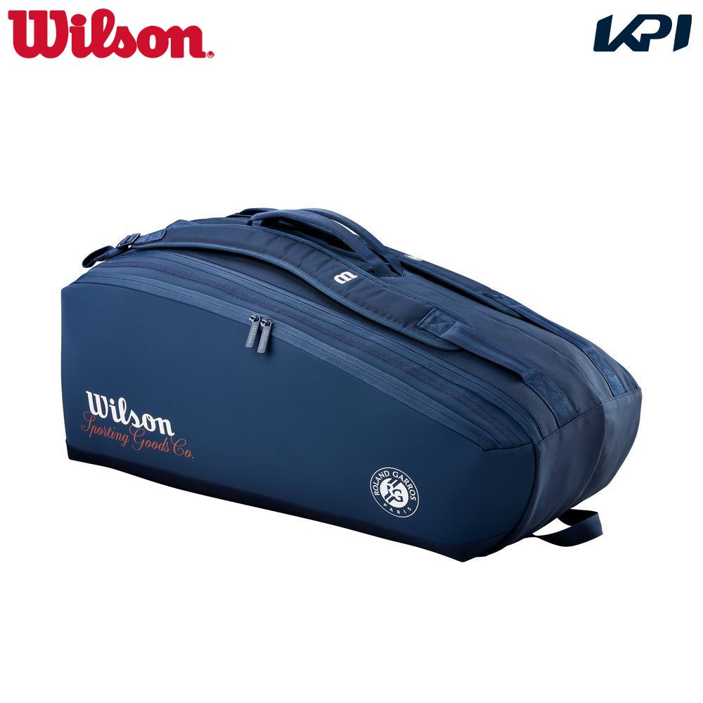 ウイルソン Wilson テニスバッグ・ケース ROLAND GARROS 2026 SESSIONSOIRE 9PK Navy ローランギャロス ツアーバッグ WR8053801001