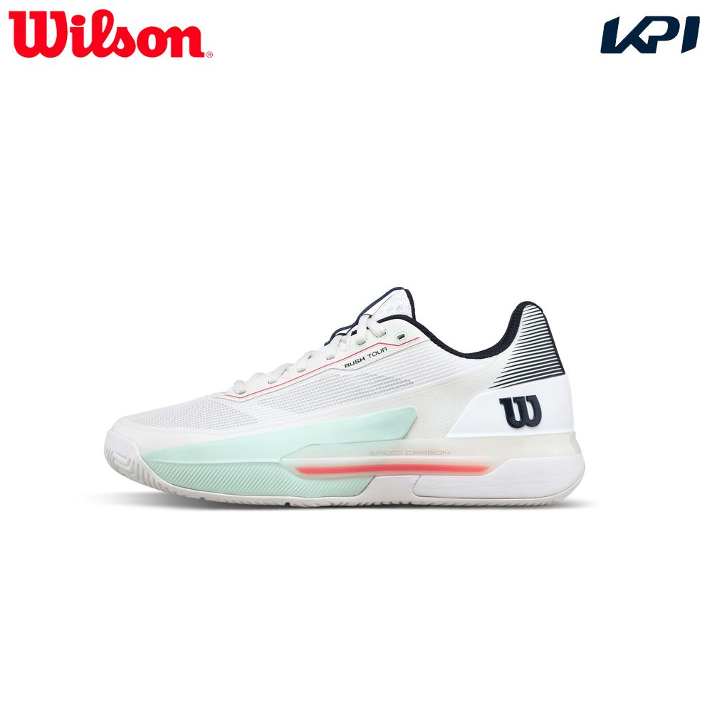 ウイルソン Wilson テニスシューズ メンズ RUSH TOUR 5 Wh/Bay/Fiery ラッシュツアー 5 オールコート用 WRS338250U 2...