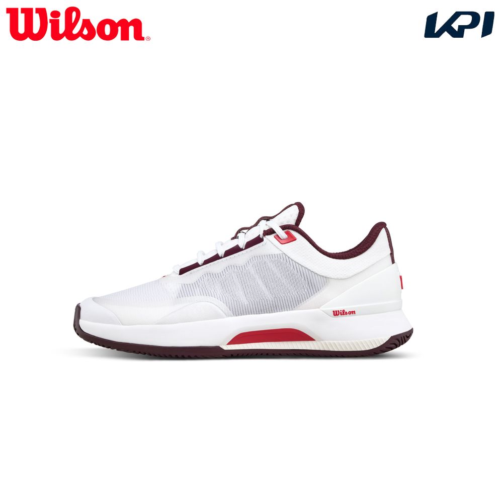 【10%OFFクーポン対象】ウイルソン Wilson テニスシューズ レディース INTRIGUE TOUR BTT Wh/Port イントリーグ ツアー オー...