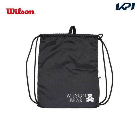 【全品10％OFFクーポン対象】ウイルソン Wilson テニスバッグ・バドミントンバッグ・ケース ONE BEAR CINCH BAG BLACK ナップサック WR8008501001