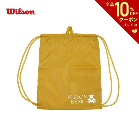 【全品10％OFFクーポン対象】ウイルソン Wilson テニスバッグ・バドミントンバッグ・ケース ONE BEAR CINCH BAG YELLOW ナップサック WR8008504001