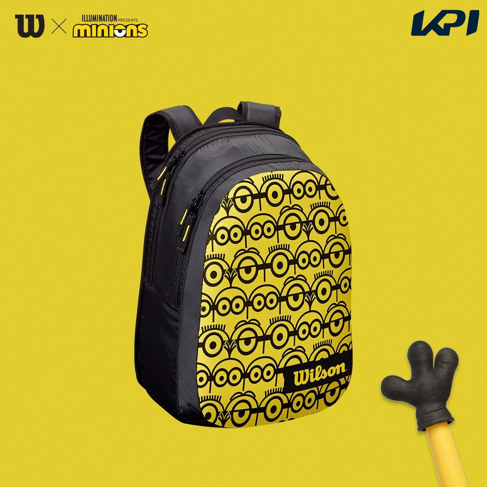 『即日出荷』ウイルソン Wilson テニスバッグ・ケース MINIONS JR BACKPACK ミニオンズ ジュニアバックパック WR8014001001のサムネイル