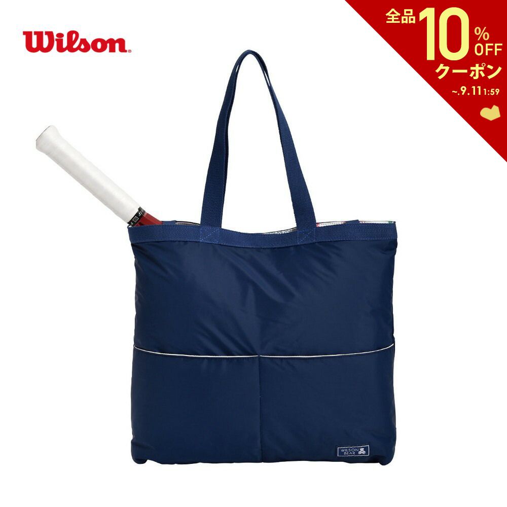 バッグ 【全品10％OFFクーポン▼】「あす楽対応」ウイルソン Wilson テニスバッグ・ケース ONE BEAR TOTE トートバッグ ネイビー WR8015302001『即日出荷』