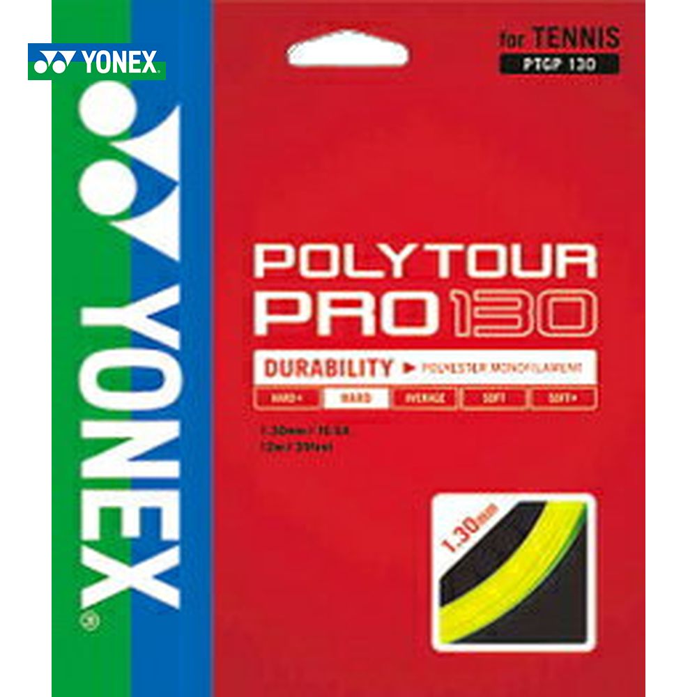 ガット YONEX（ヨネックス）「POLY TOUR PRO 130（ポリツアープロ130） PTGP130」硬式テニスストリング（ガット）【KPI】