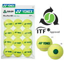 【全品10％OFFクーポン▼】YONEX（ヨネックス）「マッスルパワーボール40（STAGE1 GREEN） TMP40（12個入り）」キッズ/ジュニア用テニスボール