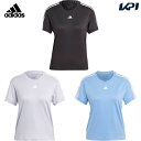 アディダス adidas マルチSPウェア レディース エアロレディ トレインエッセンシャルズ スリーストライプス 半袖Tシャツ BUT04 2020SS