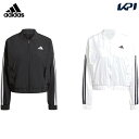 アディダス adidas フィットネスウェア レディース エッセンシャルズ スリーストライプス ライフスタイル ウーブン ボンバージャケット KWB48 202...