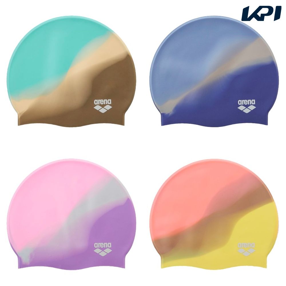 カーキ×グリーン(KHGN) ネイビー×ブルー(NVBL) パープル×ピンク(PPPK) イエロー×オレンジ(YLPK) メーカー希望小売価格はメーカーカタログに基づいて掲載しています。 水の中で快適に、健康のために水泳をする女性へ向けたシリコーンキャップ。アイシャドウのカラーリングからインスパイアされたデザインをカラフルな色使いで表現している。伸縮性のあるシリコーン素材が頭にフィットし水を通さず、プールの水による髪の傷みを軽減。 商品説明 ：●素材：シリコーンゴム：サイズ：F アリーナ ARENA 水泳 キャップ・バイザー 水泳キャップ・バイザー シリコーンキャップ（YOURLINE） 2025新製品